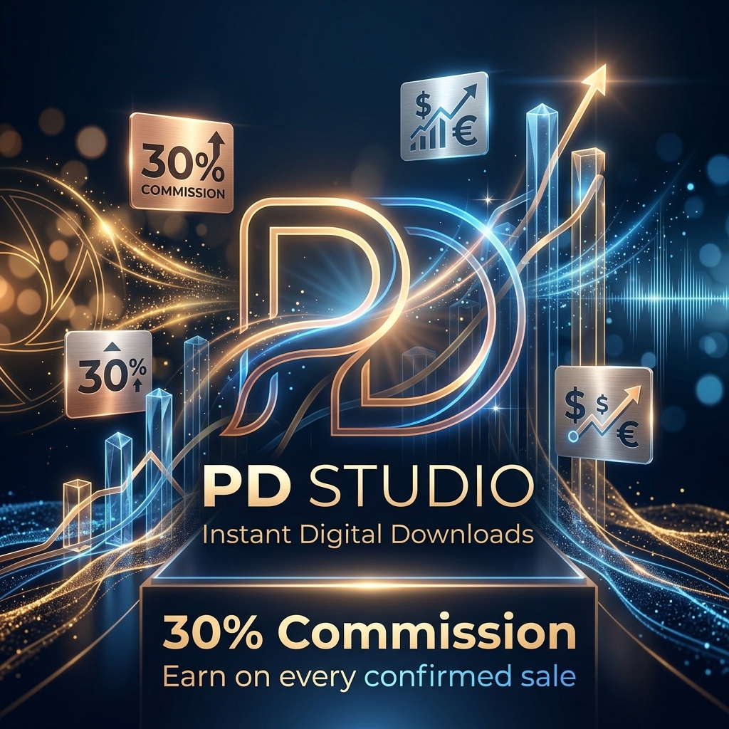 PD Studio 30% commission on digital products